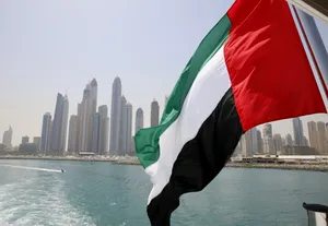 Uae Flag Flying Wallpaper