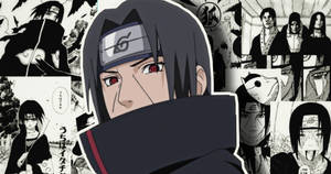 Uchiha Itachi Of Akatsuki Manga Panel Wallpaper