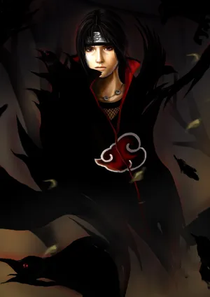 Uchiha Itachi Performing Genjutsu Wallpaper