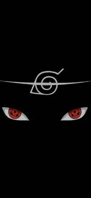 Uchiha Itachi Pfp Sharingan And Konoha Symbol Wallpaper
