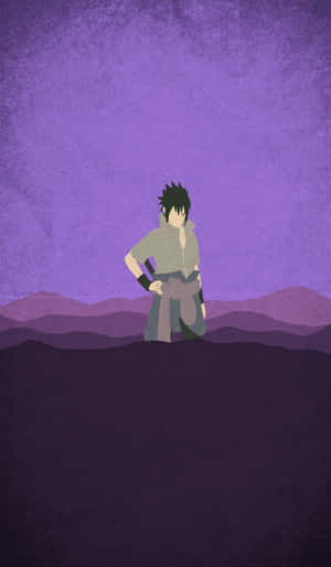 Uchiha Sasuke Minimal Anime Wallpaper
