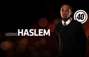 Udonis Haslem Playing For The Miami Heat Wallpaper