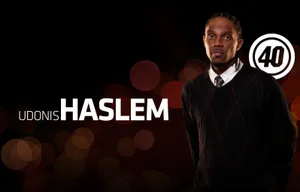Udonis Haslem Playing For The Miami Heat Wallpaper