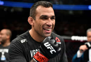 Ufc Champion Fabricio Werdum Celebrating His Victory Wallpaper