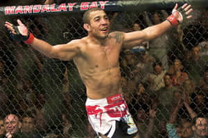 Ufc Fighter Jose Aldo Cheerful Wallpaper