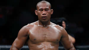 Ufc Fighter Ronaldo Souza Sweaty Wallpaper