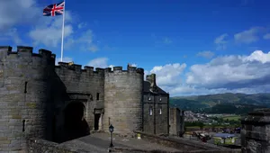 Uk Flag On Sterling Castle Wallpaper