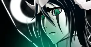 Ulquiorra Cifer In The Iconic Black And White Arrancar Uniform Wallpaper