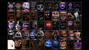 Ultimate Custom Night Featuring Fierce Animatronics Wallpaper