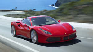 Ultimate Driving Experience With Ferrari 488 Gtb Wallpaper