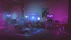 Ultimate Gaming Room Setup Wallpaper