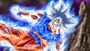 Ultra Instinct Goku Grey Hair Wallpaper