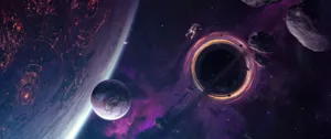 Ultra Wide 3440 X 1440 Space Hole Wallpaper