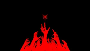 Ultrakill Red Hands Reaching Out Wallpaper