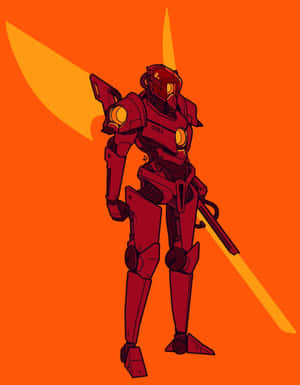 Ultrakill Red Robot Warrior Wallpaper