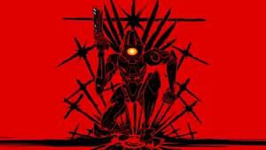 Ultrakill Red Silhouette Wallpaper
