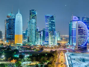 Ultramodern Architecture In Qatar Wallpaper