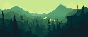 Ultrawide Vibrant Scenic Artwork Wallpaper
