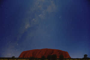 Uluru Blue Starry Sky Wallpaper