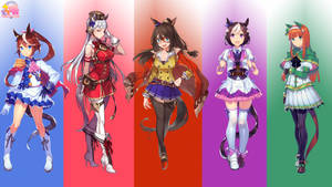 Uma Musume Pretty Derby Anime Collage Wallpaper