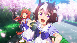 Uma Musume Pretty Derby Cherry Blossoms Wallpaper