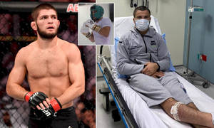 Umar Nurmagomedov In Hospital Bed Wallpaper