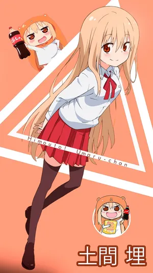 Umaru Doma School Uniform Orange Anime Wallpaper