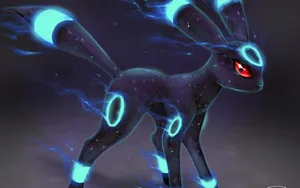 Umbreon Blue Lights Art Wallpaper