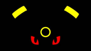 Umbreon Red And Yellow Glow Wallpaper