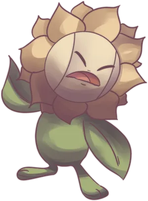Unamused Sunflora Wallpaper