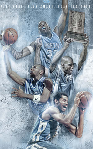 Unc Tar Heels Basketball Team Wallpaper