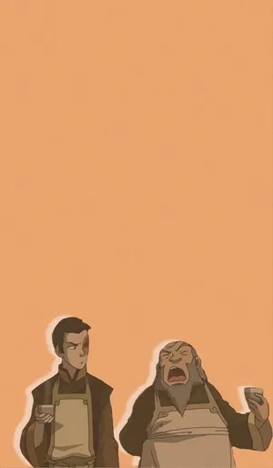 Uncle_ Iroh_and_ Companion_ Tea_ Time Wallpaper