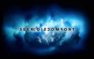 Uncomfortable On Blue Clouds Wallpaper