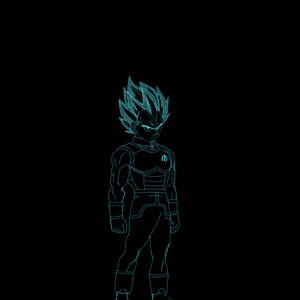 Uncover The Powerful Dark Vegeta Side Of Yourself Wallpaper