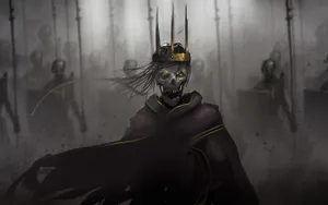 Undead King Skeleton Desktop Wallpaper