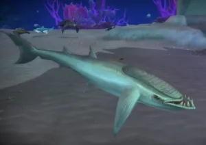 Underwater Prehistoric Shark Scene Wallpaper