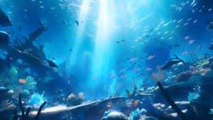 Underwater_ Sunbeam_ Sanctuary.jpg Wallpaper