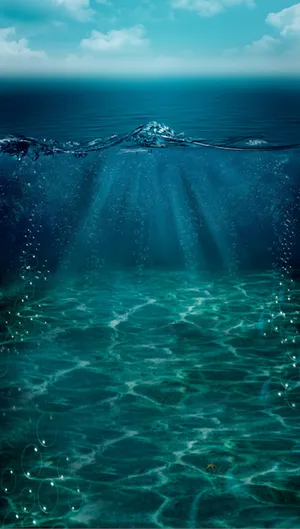 Underwater Sunlight Sea View.jpg Wallpaper