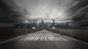 Unexpected Road Closure Ahead Wallpaper