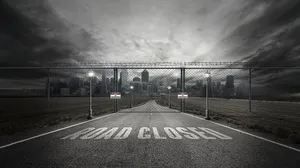 Unexpected Road Closure Ahead Wallpaper