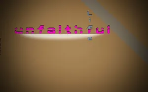 Unfaithful Typography Wallpaper