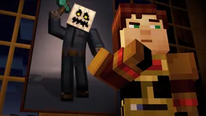 Unforgettable Adventure In Minecraft Story Mode Wallpaper
