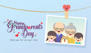 Unforgettable Smiles Of Grandparents Wallpaper