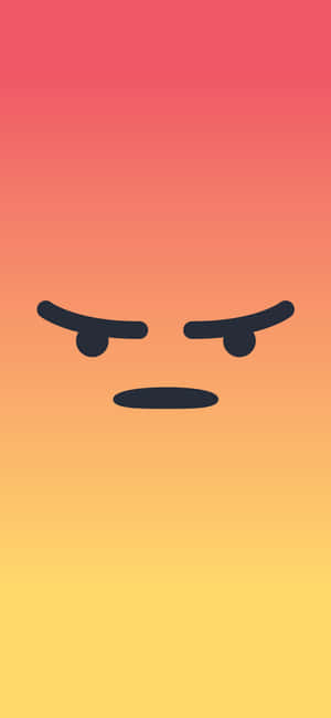 Unimpressed Face Emoji Gradient Background Wallpaper