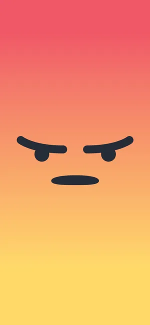 Unimpressed Face Emoji Gradient Background Wallpaper