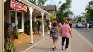 Unionville Main Street Summer Stroll Wallpaper