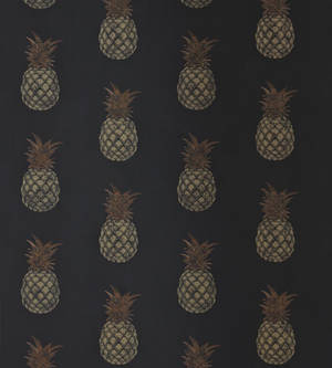 Unique Black And Brown Pineapple Patterns Wallpaper