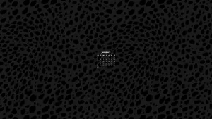 Unique Black Leopard Print January 2022 Calendar Wallpaper