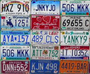 Unique Car License Plate On A Stylish Vehicle Wallpaper