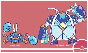Unique Crabrawler And Crabominable Graphics Wallpaper